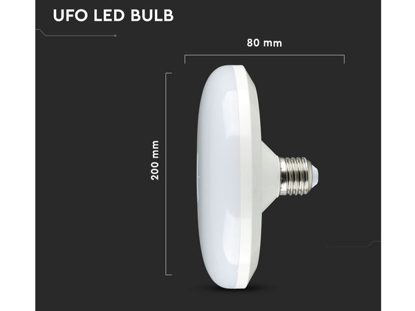 Lampada Led E27 UFO F200 24W 220V Freddo 6400K Samsung Garanzia 5 Anni Per Sostituzione Neon Circolina SKU-218