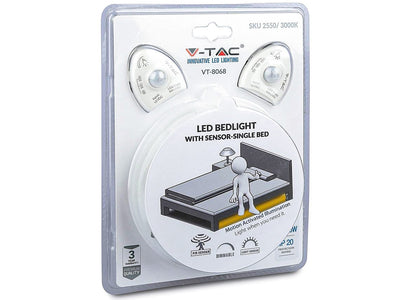 Kit Strip LED 1.2M 2.8W/M Luce Scendiletto Doppio 4000K Dimmerabile Alimentatore + Sensore di Movimento PIR SKU-2551