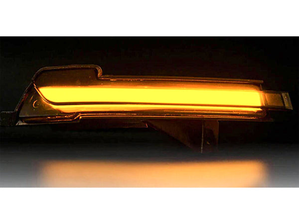Kit Freccia Led Specchietto Retrovisore Dinamico Sequenziale Ford Mustang 2015 Lente Fume Arancione