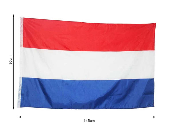 Bandiera Olandese Olanda 145X90cm In Tessuto Poliestere Con Passante Per L'Asta Carall