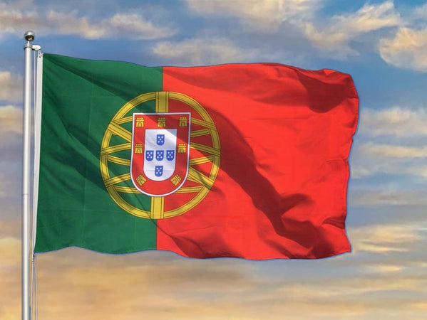 Bandiera Portoghese Portogallo 145X90cm In Tessuto Poliestere Con Passante Per L'Asta