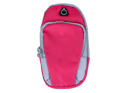 Borsa da Braccio Sportiva Sacchetto Bracciale Porta Cellulare Con Uscita Cavo Auricolari Colore Rosa Ledlux