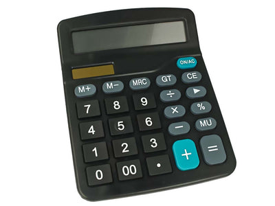 Calcolatrice da Tavolo per Ufficio Tastiere Grande Ampio Display LCD 15X12cm