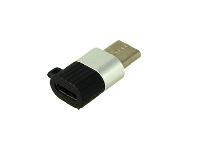Adattatore da Micro USB Femmina a USB Type C Maschio Con Portachiave Incluso Zorei