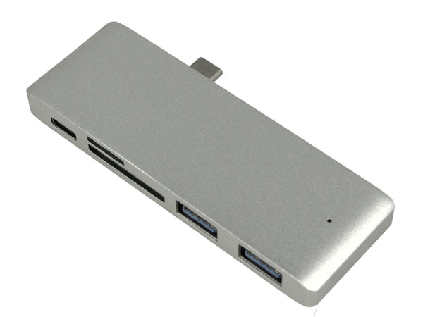 Hub USB C Con Lettore di Schede SD Micro SD + 2 Porte USB 3.0 + 1 Porta USB Type C Zorei