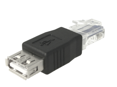 Convertitore Adattatore da USB Femmina a Ethernet RJ45 8P8C Maschio Zorei