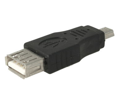 Convertitore Adattatore da USB Femmina a Mini USB Maschio Zorei