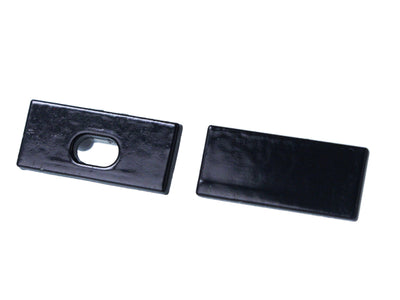 Kit Terminali Tapi di Chiusura In Metallo Con e Senza Foro Colore Nero Per Profilato Alluminio BAZ1707B
