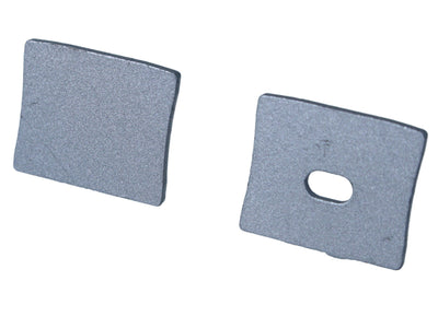 Kit Terminali Tapi di Chiusura In Metallo Con e Senza Foro Per Profilato Alluminio Alto BAZ1715