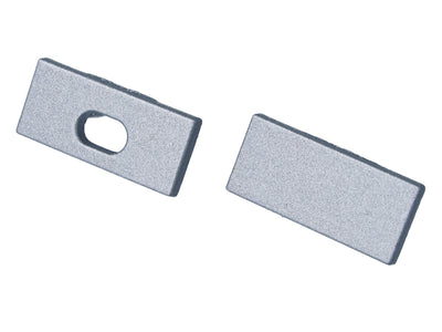 Kit Terminali Tapi di Chiusura In Metallo Con e Senza Foro Per Profilato Alluminio BAZ1707