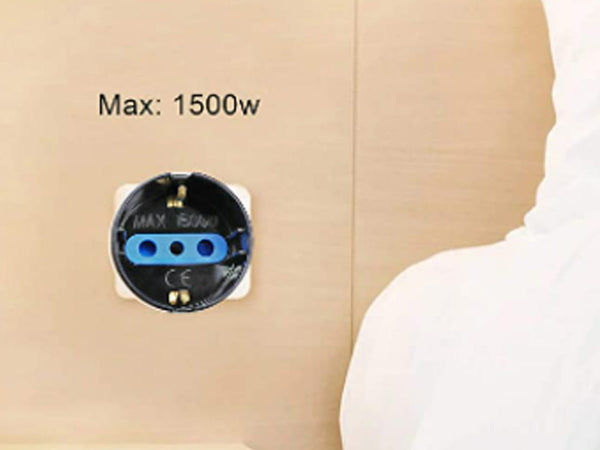 Adattatore Spina Elettrica 10A 2P+T Con 1 Presa Schuko 10A 250V Nero Max 1500W XSL1101N Extrastar
