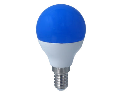 Lampada A Led E14 G45 4W 220V Colore Blu Blue