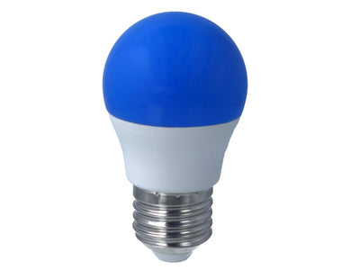 Lampada A Led E27 G45 4W 220V Colore Blu Blue Ledlux