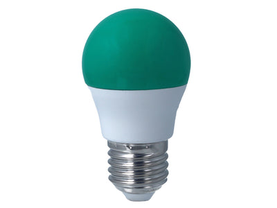 Lampada A Led E27 G45 4W 220V Colore Green Verde Ledlux