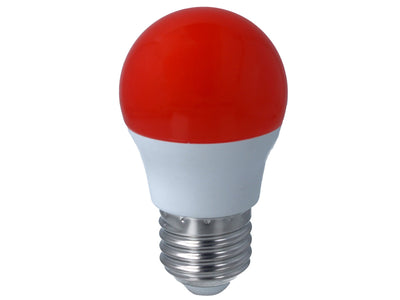 Lampada A Led E27 G45 4W 220V Colore Red Rosso Ledlux