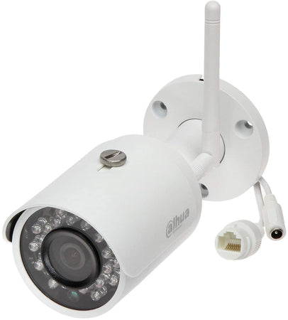 Telecamera IP Bullet WiFi 4MP Ottica Fissa 2.8mm H.265 IP67 Dahua IPC-HFW1435S-W-S2