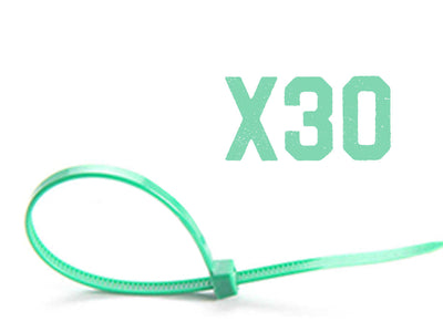 30 Fascette Plastica Verde Lunghe Giardinaggio 4.8X350mm Zorei