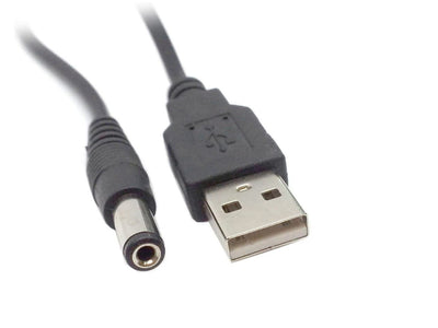 Cavo Di Alimentazione Cavo DI Ricarica USB DC 5,5X2,5mm Lunga 1M