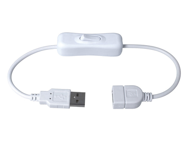 2 PZ Cavo USB con Interruttore on/off a Bilanciere Per Lampada da Scrivania a LED Ventilatore USB Strisce LED Bianco Ledlux