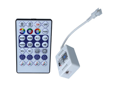 Kit Music Controller WIFI + Telecomando RF Per Striscia Led Dinamica SPI Magic Color RGB IC WS2811 WS2812B 5V 12V 24V 6A Ledlux