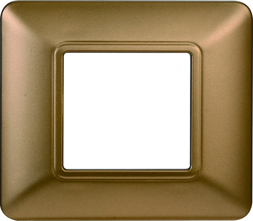 ETTROIT Placca Plastica Serie Solar 2P Colore Oro Compatibile Con Bticino Matix