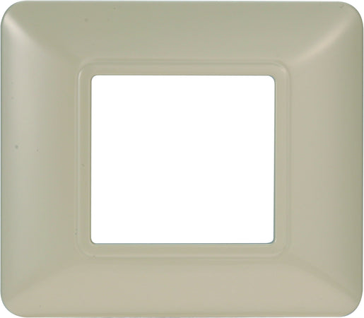 ETTROIT Placca Plastica Serie Solar 2P Colore Sabbia Compatibile Con Bticino Matix