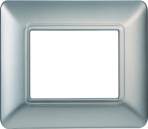ETTROIT Placca Plastica Serie Solar 2P Colore Silver Compatibile Con Bticino Matix