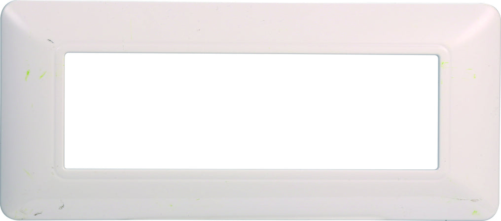 ETTROIT Placca Plastica Serie Solar 6P Colore Bianco Compatibile Con Bticino Matix
