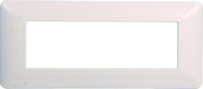 ETTROIT Placca Plastica Serie Solar 6P Colore Bianco Compatibile Con Bticino Matix
