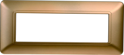 ETTROIT Placca Plastica Serie Solar 6P Colore Oro Compatibile Con Bticino Matix