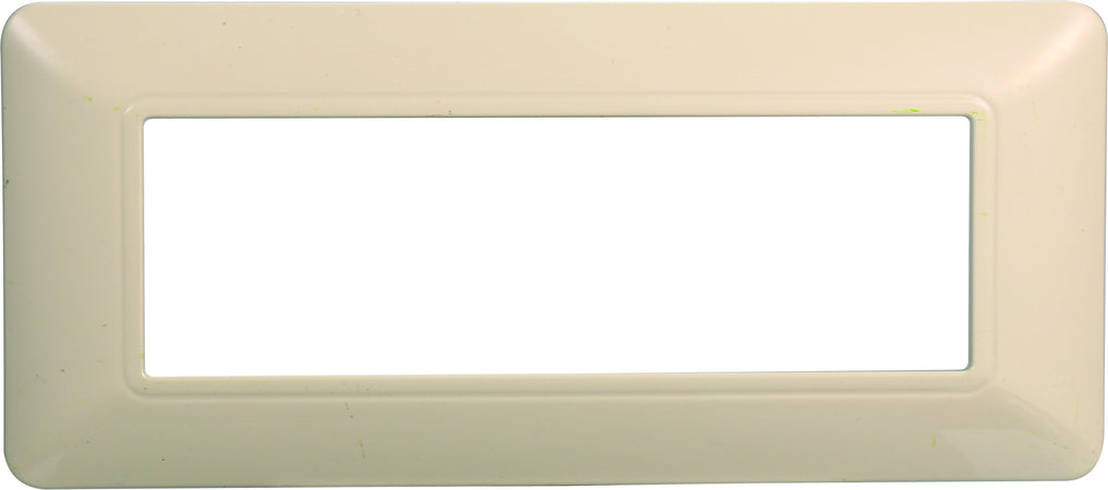 ETTROIT Placca Plastica Serie Solar 6P Colore Sabbia Compatibile Con Bticino Matix