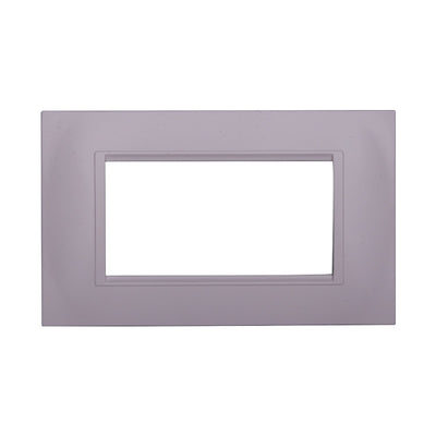 ETTROIT Placca Plastica Quadrata Serie Space 4P Colore Bianco Compatibile Con Bticino Living Light