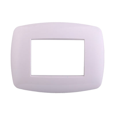 ETTROIT Placca Slim Serie Space 3P Colore Bianco Compatibile Con Bticino Living Light