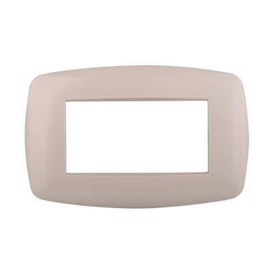 ETTROIT Placca Slim Serie Space 4P Colore Sabbia Compatibile Con Bticino Living Light