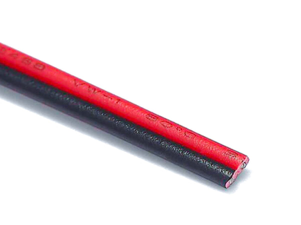 100 Metri Cavo Piattina Rosso Nero 2X0,75mmq Cavo di Prolunga Per Striscia Led Mono Colore