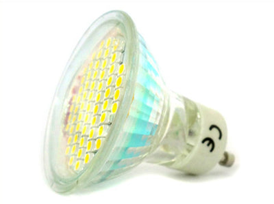 Lampada Faretto LED GU10 4W 40W 220V Bianco Freddo 60 SMD 3528