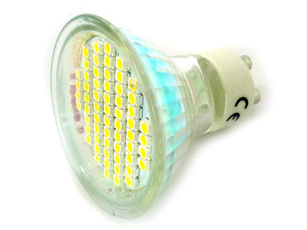 Lampada Faretto LED GU10 4W 40W 220V Bianco Puro 60 SMD 3528 Ledlux