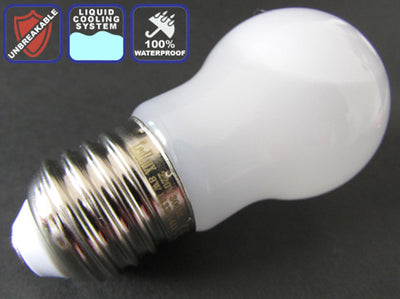 Lampada Led Sfera E27 8W85W Antiurto Raffreddamento A Liquido Bianco Caldo 3000K Impermeabile