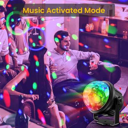 Luci Discoteca, RGB 7 Colori Luci Feste in Casa con Telecomando e 4M Cavo USB