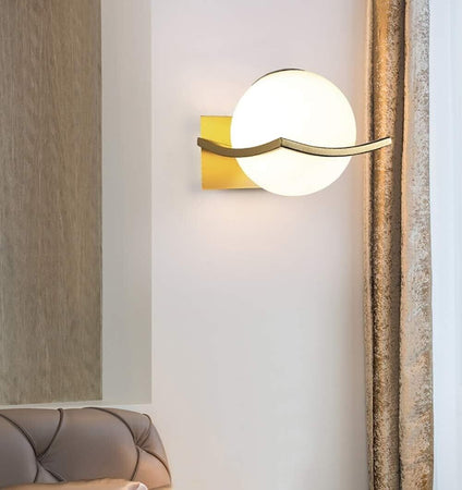 Moderno Applique LED da Parete Interno, E27, Lampade a Sfera di Vetro