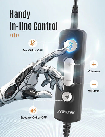 Cuffie USB Mpow HC6 con microfono