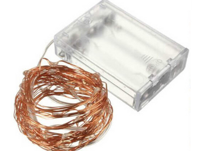 Stringa Led Bianco Freddo Filo Rame Copper Wire String 10 Metri 100 Led IP67 Cielo Stellato Per Decorazione Festa Nozze Addobbi A2Zworld