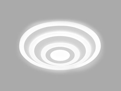 Lampadario LED con Montaggio a Plafone Rotonda Tripli Anelli Diametro 600mm 400mm 200mm 4000K 85W Dimmerabile Triac Dimmer SKU-3