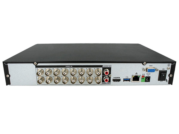 Videoregistratore XVR DVR NVR 16 Canali Penta-brid 4K Compact 1U 16CH@8MP 5 In 1 HDCVI CVBS AHD TVI IP H.265+ DAHUA XVR5116H-4KL