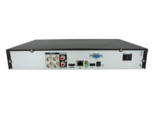 Videoregistratore XVR DVR NVR 4 Canali Penta-brid 4K Compact 1U 4CH@8MP 5 In 1 HDCVI CVBS AHD TVI IP H.265+ P2P DAHUA XVR5104HS-