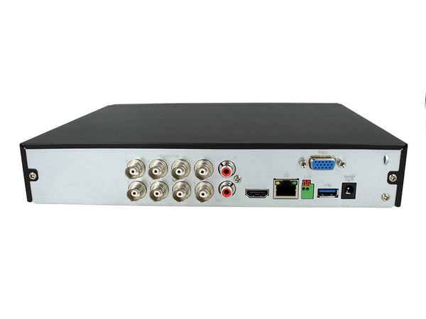 Videoregistratore XVR DVR NVR 8 Canali Penta-brid 4K Compact 1U 8CH@8MP 5 In 1 HDCVI CVBS AHD TVI IP H.265+ P2P DAHUA XVR5108HS-