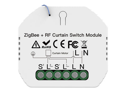 ZigBee Modulo Tapparelle Tende Persiane 220V 2A Funzione Con Pulsante Saliscendi e Telecomando RF Compatibile Con Alexa Google H