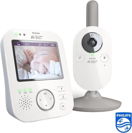PHILIPS Avent Video Baby Monitor – Privato e sicuro con tecnologia A-FHSS SCD843