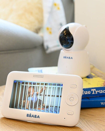 BEABA Video Baby Monitor ZEN+ - Video Camera Auto Rotante ad Alte Prestazioni