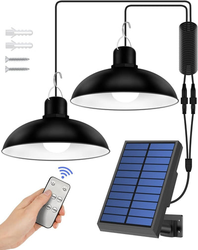 Luce Solari LED per Interni ed Esterni, Lampada a Sospensione Solare